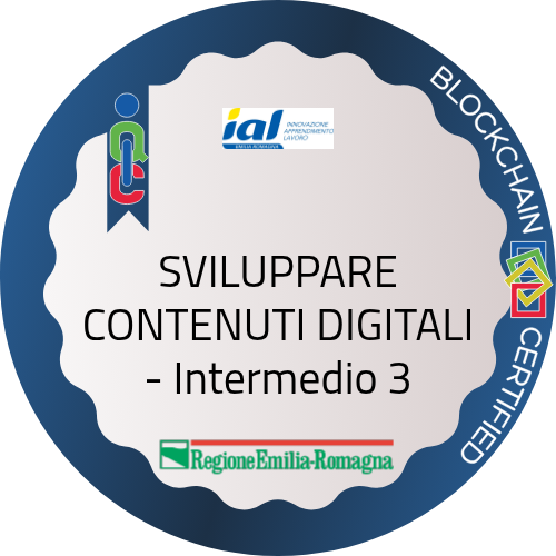 SVILUPPARE CONTENUTI DIGITALI - Intermedio 3